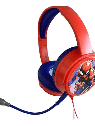 Audífonos Pc Spiderman Marvel Kids Con Micrófono Multicolor