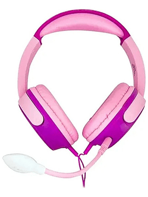 Audiófonos Con Cable Minnie Micrófono Desmontable Violeta