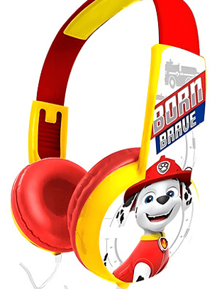 Audifonos Niños Paw Patrol Marshall Hp203371-mar Color Rojo Color De La Luz Blanco
