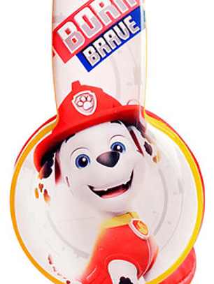 Audifonos Niños Paw Patrol Marshall Hp203371-mar Color Rojo Color De La Luz Blanco