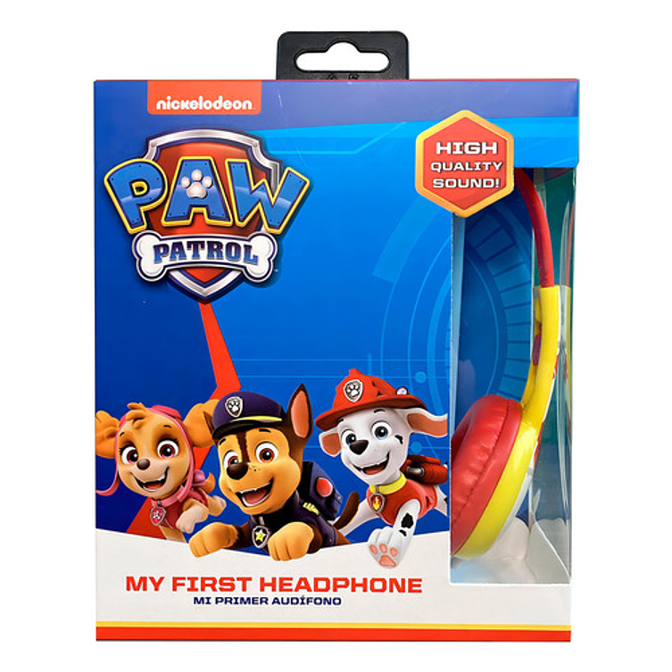 Audifonos Niños Paw Patrol Marshall Hp203371-mar Color Rojo Color De La Luz Blanco 5