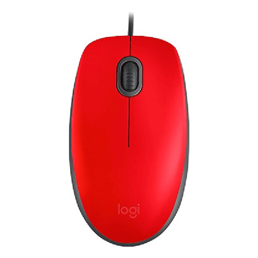 Logitech M110 Silent Optico Mouse Usb Red Color Rojo Rojo 1