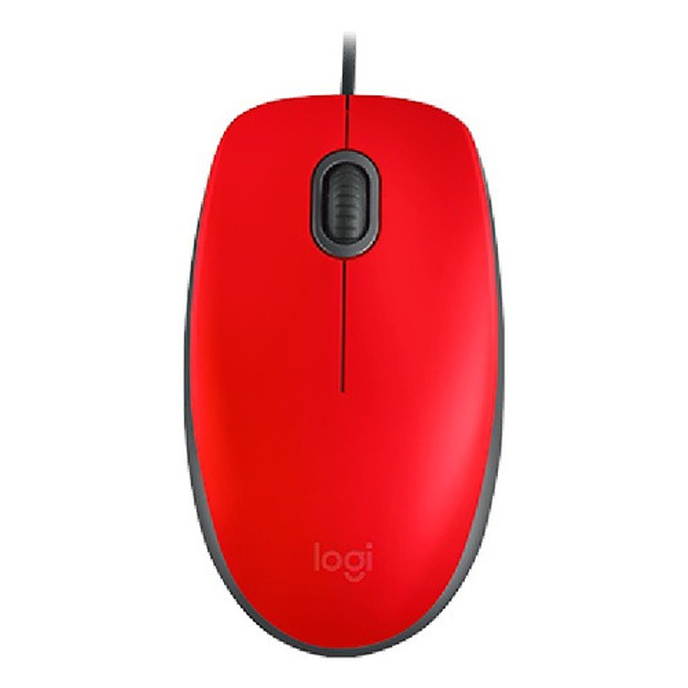 Logitech M110 Silent Optico Mouse Usb Red Color Rojo Rojo 1