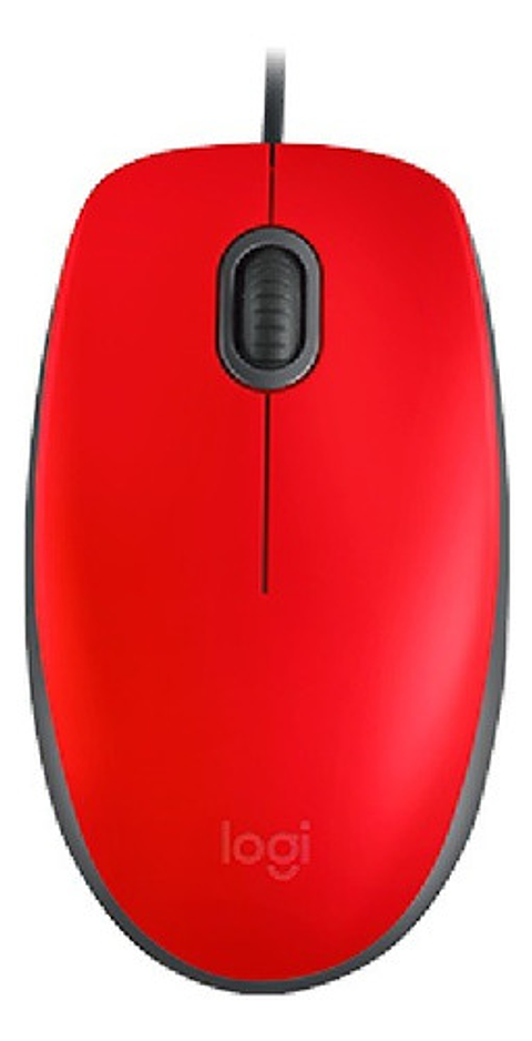 Logitech M110 Silent Optico Mouse Usb Red Color Rojo Rojo