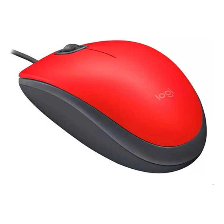 Logitech M110 Silent Optico Mouse Usb Red Color Rojo Rojo 2