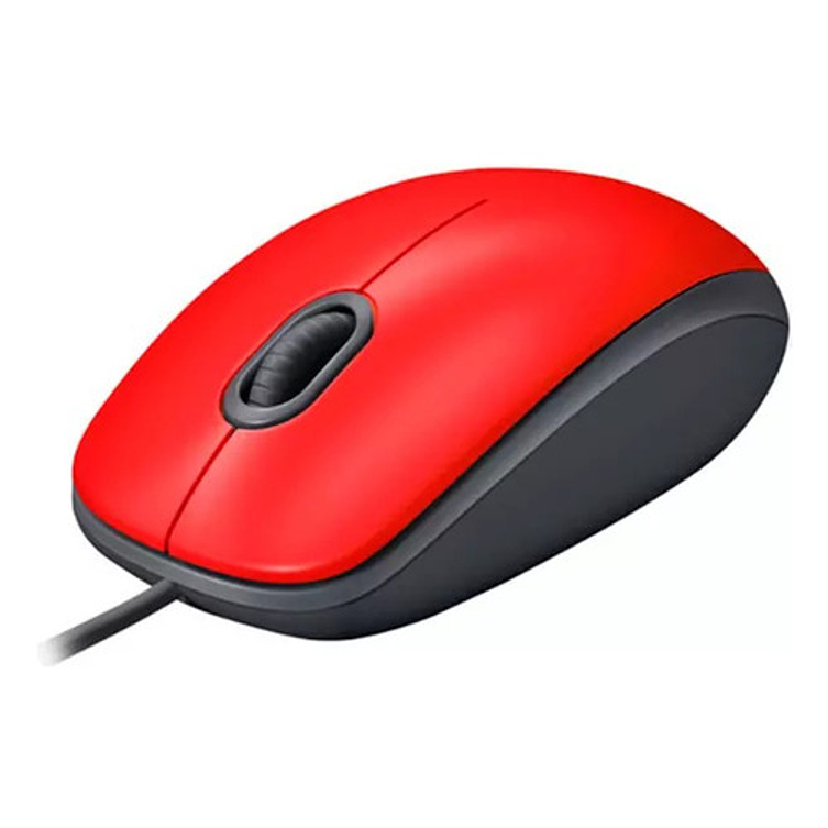Logitech M110 Silent Optico Mouse Usb Red Color Rojo Rojo 3