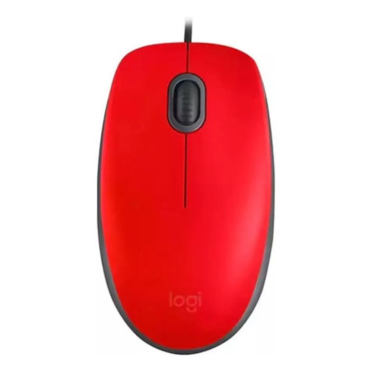 Logitech M110 Silent Optico Mouse Usb Red Color Rojo Rojo 4