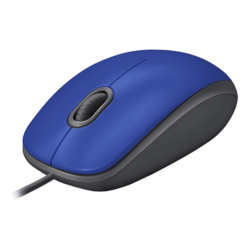 Mouse Alambrico Usb Logitech M110 Blue Silencioso Color Azul Azul 1
