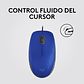 Mouse Alambrico Usb Logitech M110 Blue Silencioso Color Azul Azul - Miniatura 5
