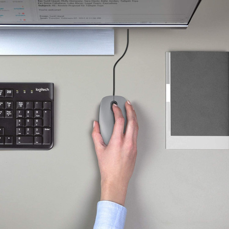 Mouse Logitech M110 Silent Gris Alambrico Color Gris Medio Gris Medio 6