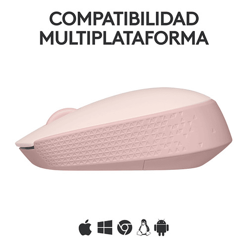 Mouse Inalambrico Logitech M170 Rosado Color Rosa 4