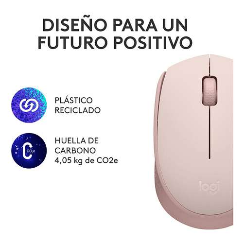 Mouse Inalambrico Logitech M170 Rosado Color Rosa 9