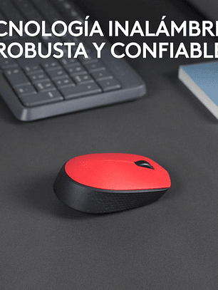 Mouse Inalambrico Logitech M170 Rojo