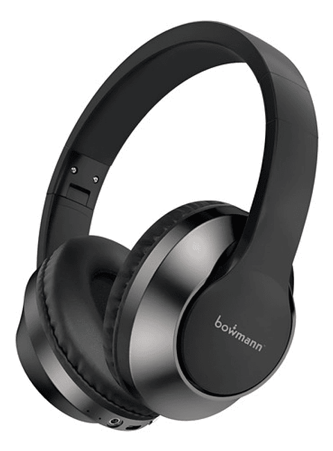 Audífonos On Ear Bowmann Con 8 Horas De Autonomía Bw-h40 Negro