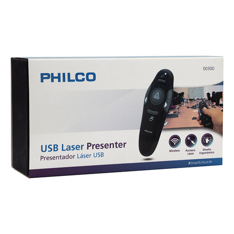 Presentador Y Puntero Láser 0300 Micro Usb Negro Philco 6