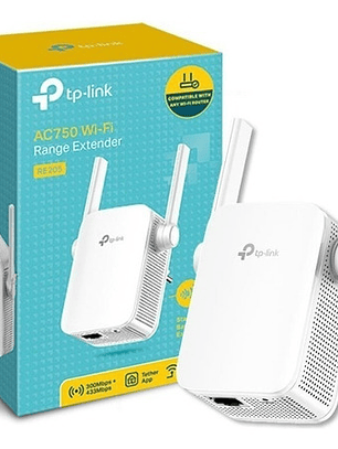 Extensor Repetidor Wifi Dual Band Ac750 Tp-link Re205 Blanco