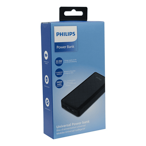Powerbank Philips 20k Mah 22.5 Fast Chg Usb-c Dlp8790hb/95 Color Negro 5