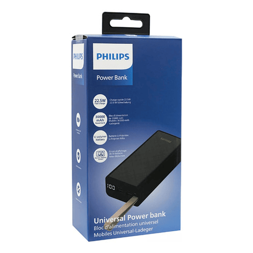 Cargador Portatil Philips Dlp9790hb/95 30000mah 22.5w Negro Negro 5