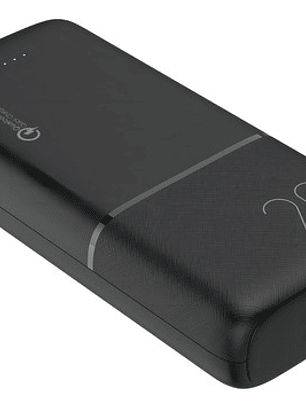 Bateria Externa De Carga Rápida 20w 20.000 Mah Dusted Negra Color Negro