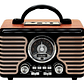 Radio Parlante Retro Vintage Am Fm Bluetooth Audiolab - Miniatura 1