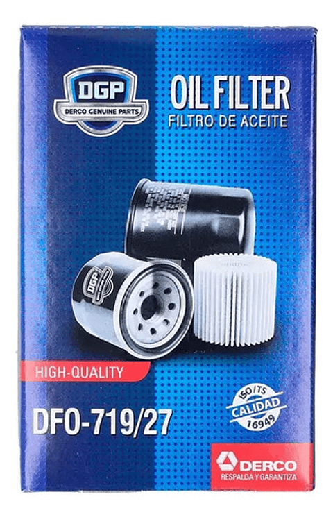 Filtro De Aceite Dgp W719/27 Ford Ecosport 1.6 2003-2015