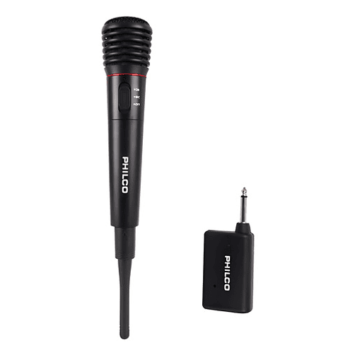 Microfono Karaoke Alambrico Inalambrico Philco Wm-308  Negro 1