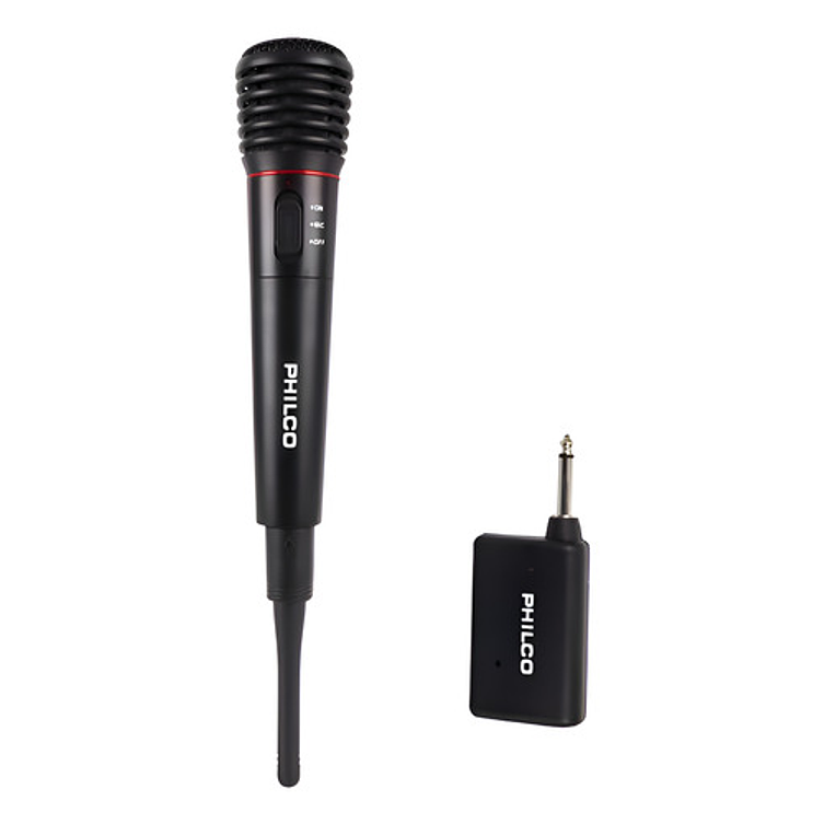 Microfono Karaoke Alambrico Inalambrico Philco Wm-308  Negro 1