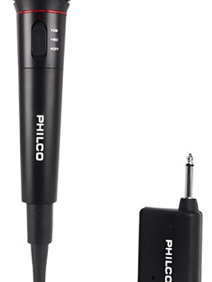 Microfono Karaoke Alambrico Inalambrico Philco Wm-308  Negro