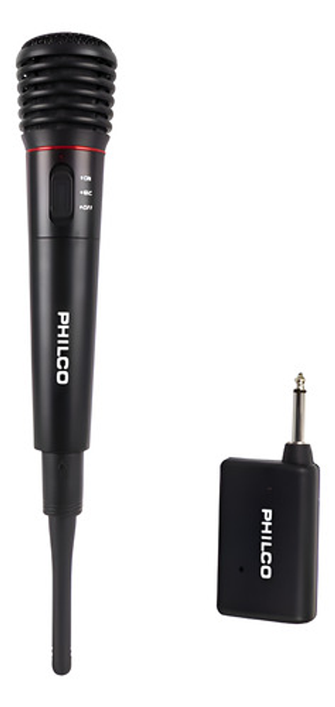 Microfono Karaoke Alambrico Inalambrico Philco Wm-308  Negro