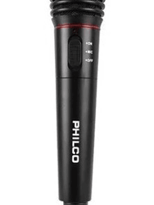 Microfono Karaoke Alambrico Inalambrico Philco Wm-308  Negro