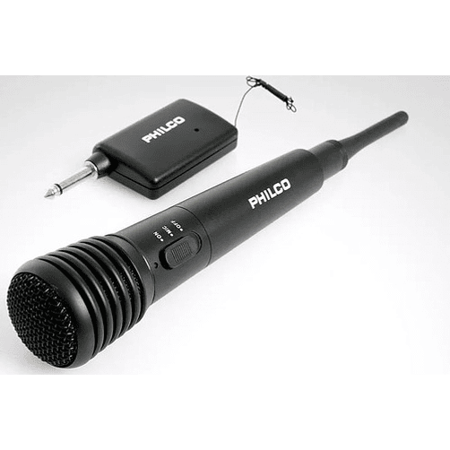 Microfono Karaoke Alambrico Inalambrico Philco Wm-308  Negro 3
