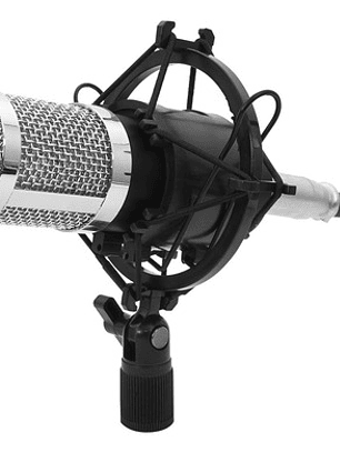 Microfono Philco Studio De Condensador Hi Fi + Soporte Negro