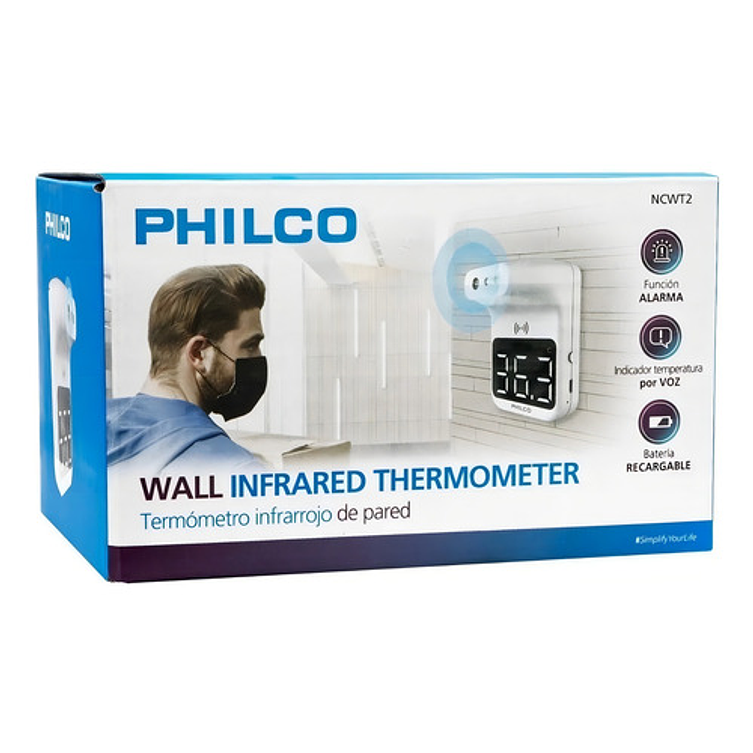 Termometro Infrarrojo Pared Philco Ncwt2 3