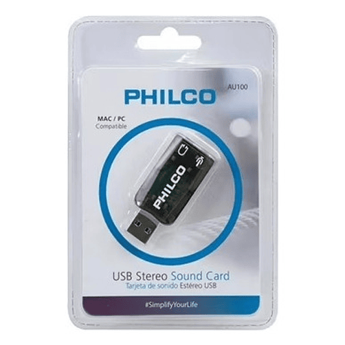 Tarjeta De Sonido Usb Philco Au100 3