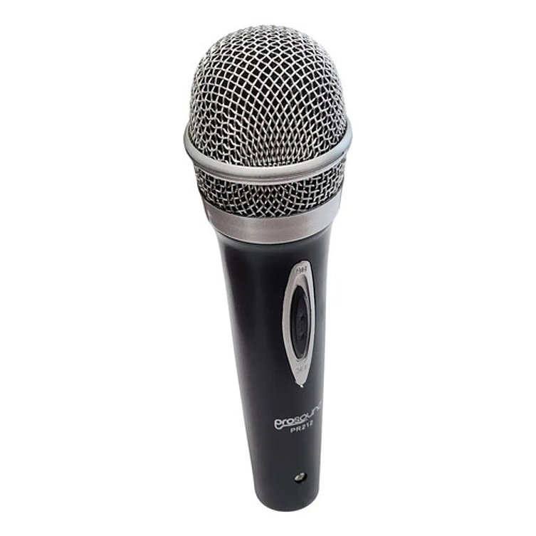 Micrófono Dinámico Prosound Pr212 Con Cable Negro 3