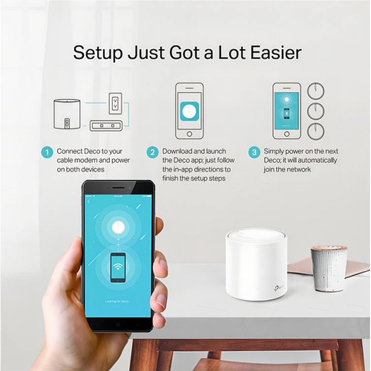 Sistema Wi-fi Mesh Tp-link Deco Deco X20 Blanco Pack X 2 Unidades 4