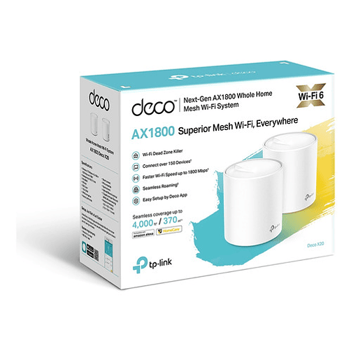 Sistema Wi-fi Mesh Tp-link Deco Deco X20 Blanco Pack X 2 Unidades 5