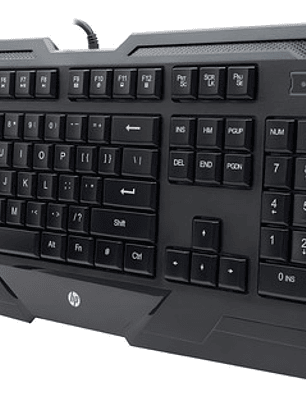 Teclado Gamer Hp K130 Inglés Negro Membrana