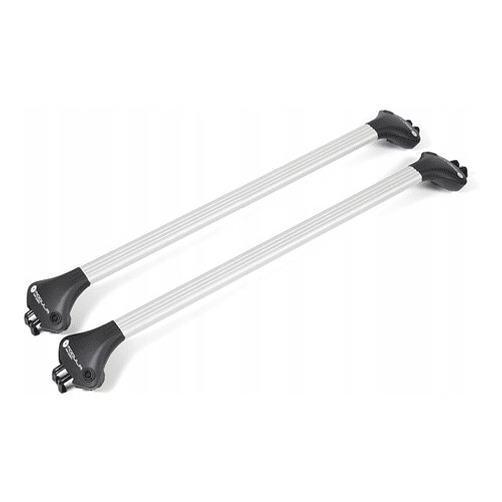 Barra Porta Equipaje Suv Modula Ovalbar Riel Cerrado Plata 1