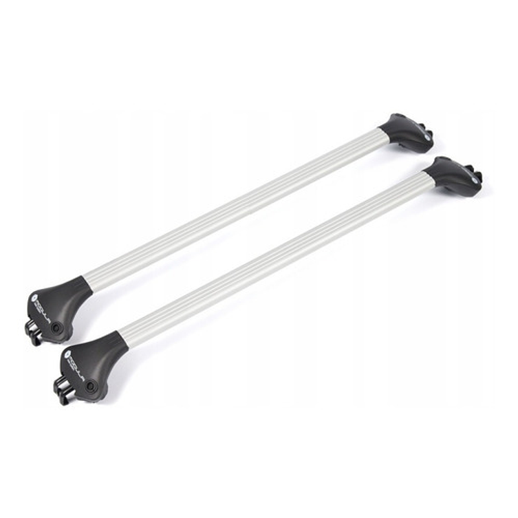 Barra Porta Equipaje Suv Modula Ovalbar Riel Cerrado Plata 1
