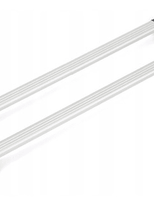 Barra Porta Equipaje Suv Modula Ovalbar Riel Cerrado Plata