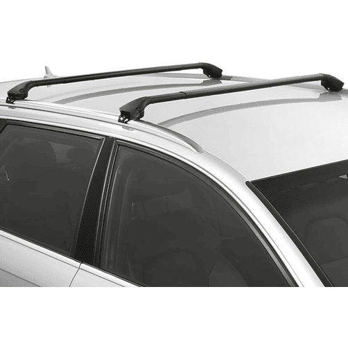 Barra Porta Equipaje Suv Modula Ovalbar Riel Cerrado Plata 3