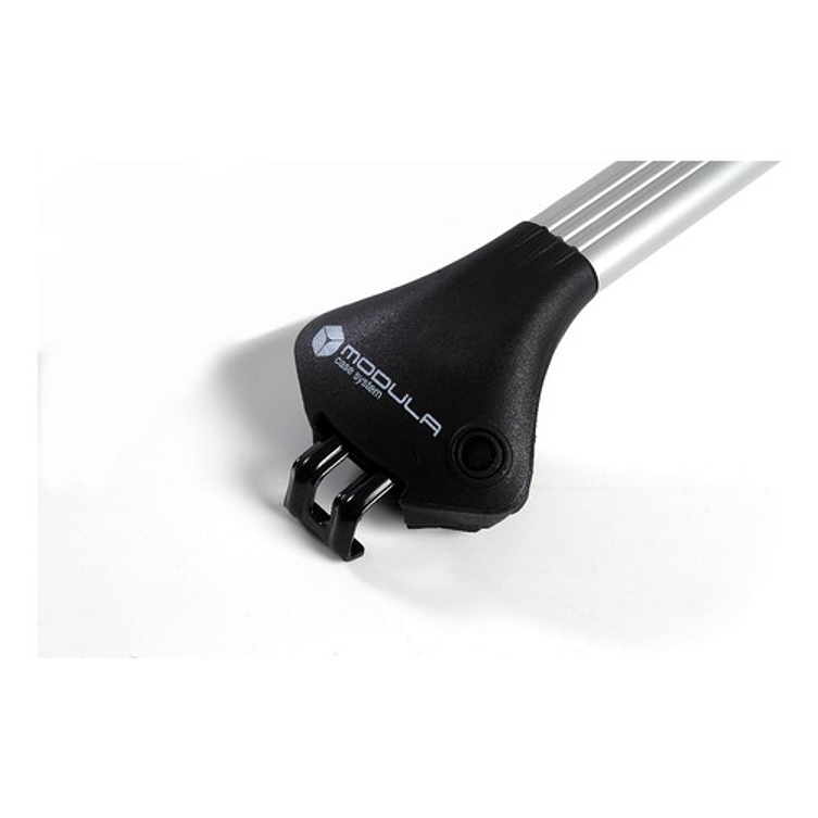 Barra Porta Equipaje Suv Modula Ovalbar Riel Cerrado Plata 4