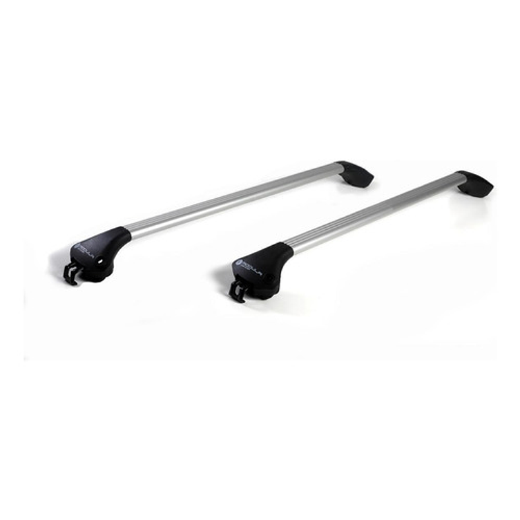 Barra Porta Equipaje Suv Modula Ovalbar Riel Cerrado Plata 5