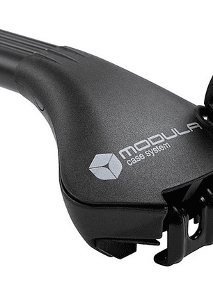 Barra Porta Equipaje Aluminio Modula Oval Bar Riel Cerrado Negro