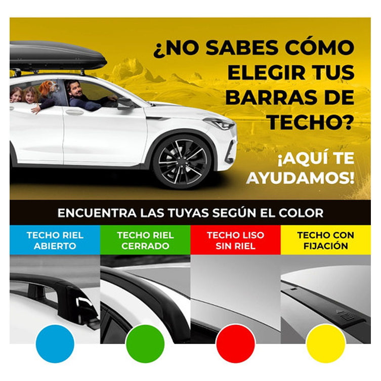 Barra Porta Equipaje Aluminio Modula Oval Bar Riel Cerrado Negro 6