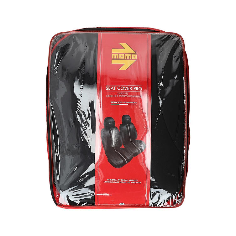 Funda Asiento Momo Premium Butacas Delanteras Cuero SC201GR-2F 4