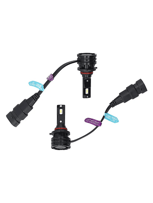 Set de Ampolletas LED HB3/9005 de 12/24v y 25w 6000lm M2 Base P20d