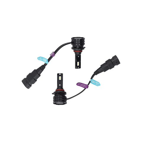 Set de Ampolletas LED HB3/9005 de 12/24v y 25w 6000lm M2 Base P20d
