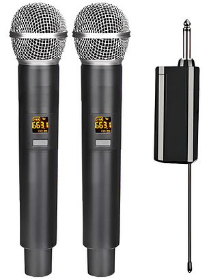 Pack De Micrófonos Inalámbricos Uhf Wm-314 Hifi Edition - Negro